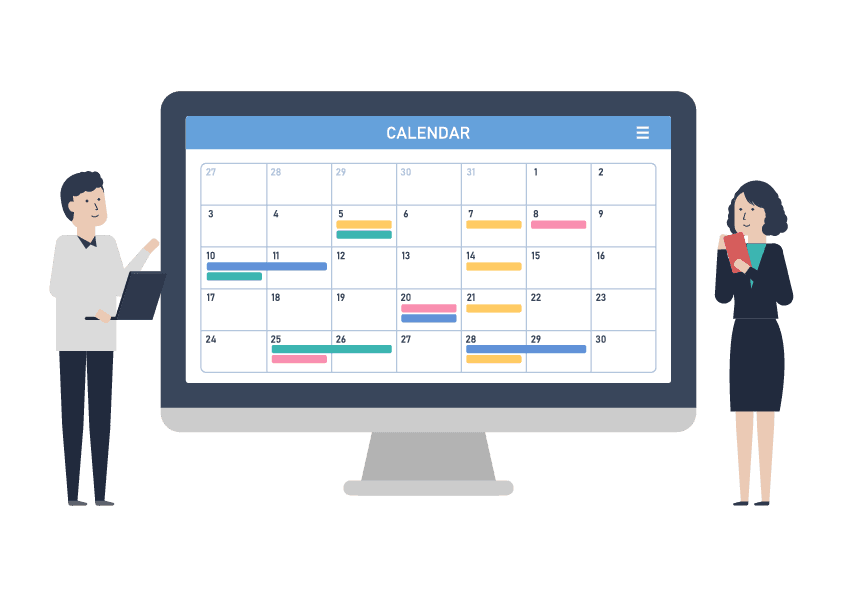 診療日カレンダー組み込み